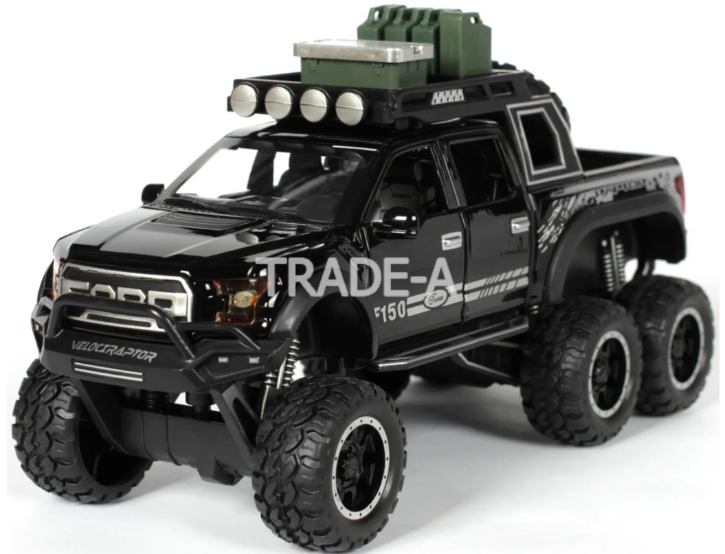 

Машинка Автопром 7682 Ford F-150 Raptor 6х6 1:26 черный
