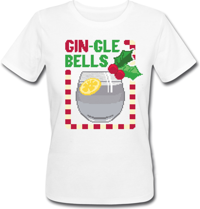 

Женская футболка Fat Cat Gin-Gle Bells (белая)  42113, Женская футболка Fat Cat Gin-Gle Bells (белая) S 42113