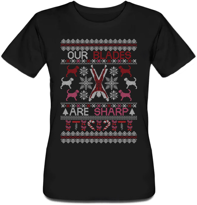 

Женская футболка Fat Cat Game Of Thrones - Our Blades Are Sharp (чёрная) XXL 42976