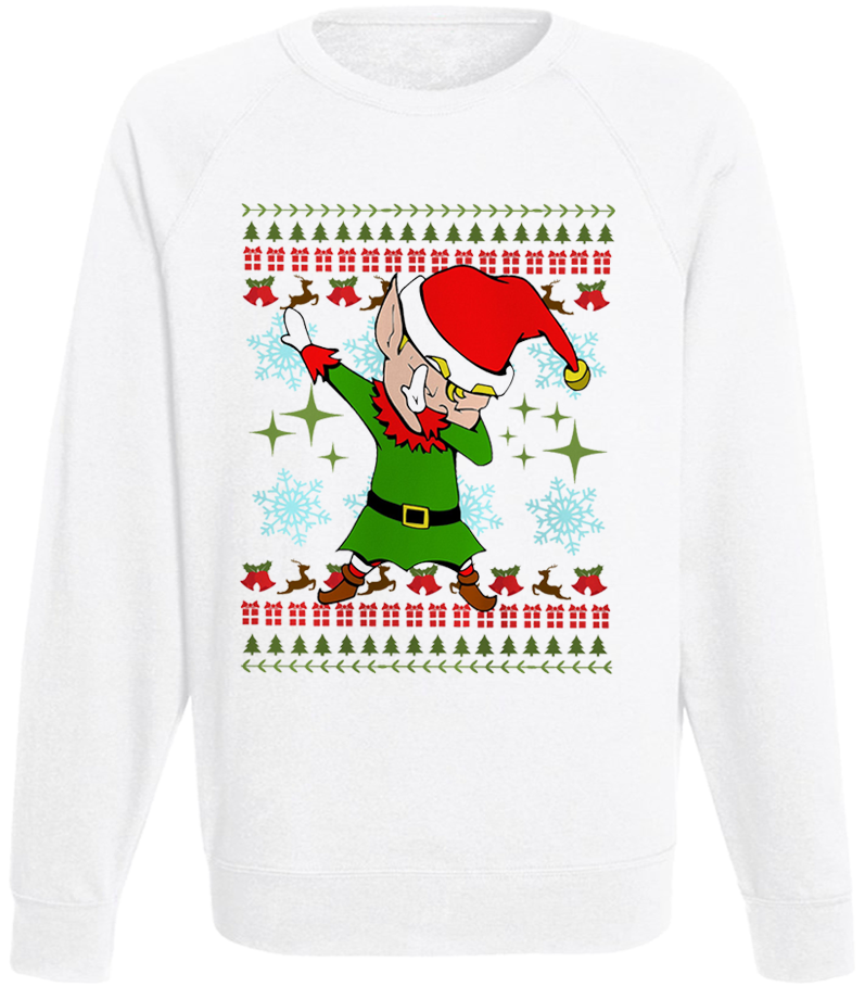 

Мужской свитшот Fat Cat Dabbing Elf (белый) XXL 41008