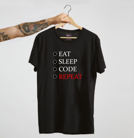 

Футболка Stedman eat sleep code repeat черная, Футболка Stedman eat sleep code repeat черная M