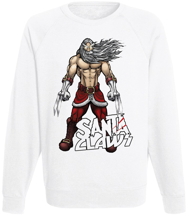 

Мужской свитшот Fat Cat Scary Santa Claws (белый) XXL 41062