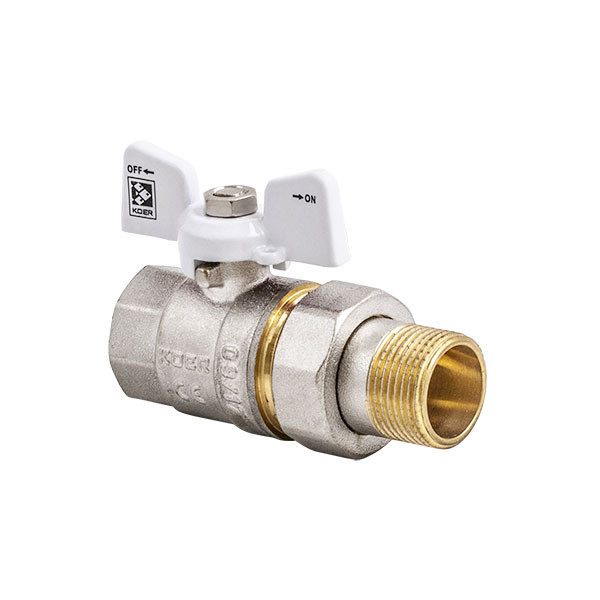

Кран с американкой 3/4" (KOER KR.227.W) белый (KR0097)