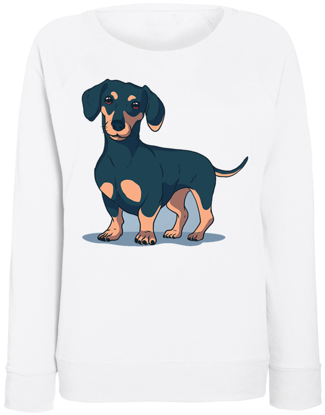 

Женский свитшот Fat Cat Dachshund (белый) XXL 40583