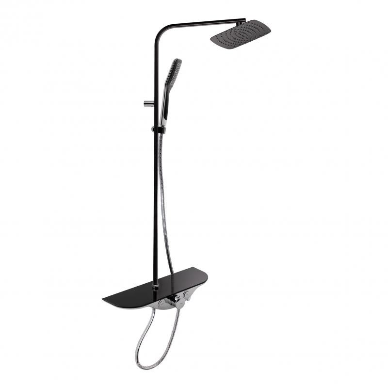 

Душевая система с термостатом Sloup 57106VKNB QT