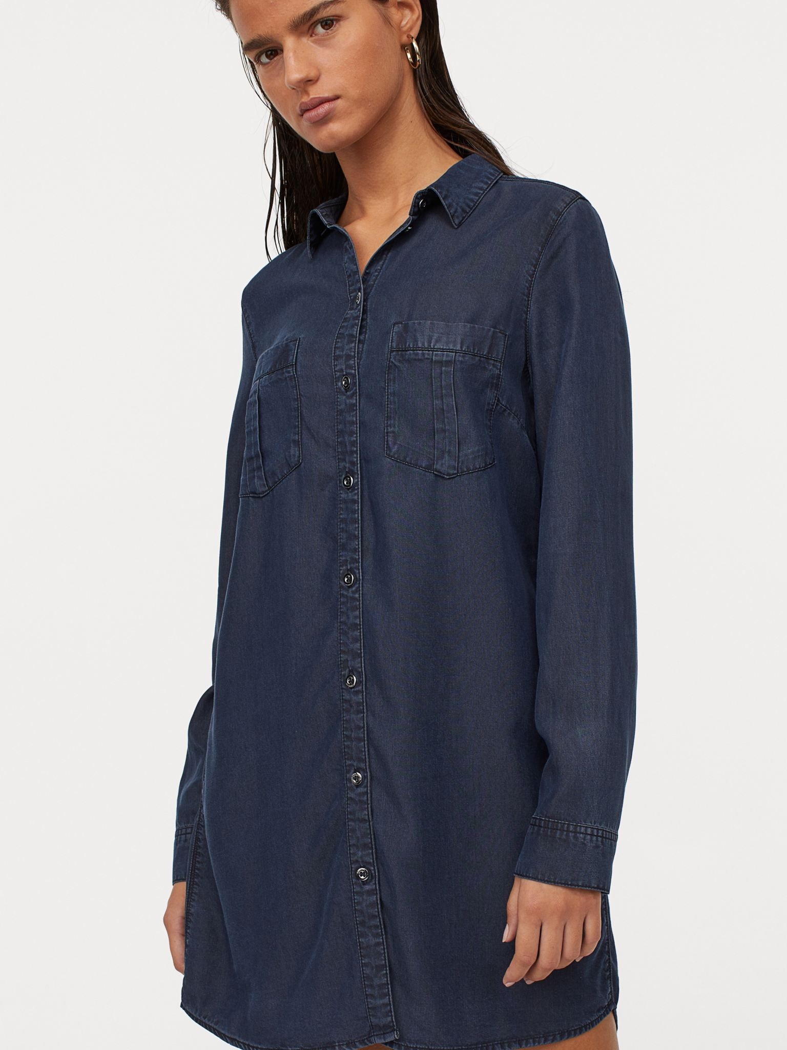 

Платье джинсовое H&M 301656b16 36 Синее