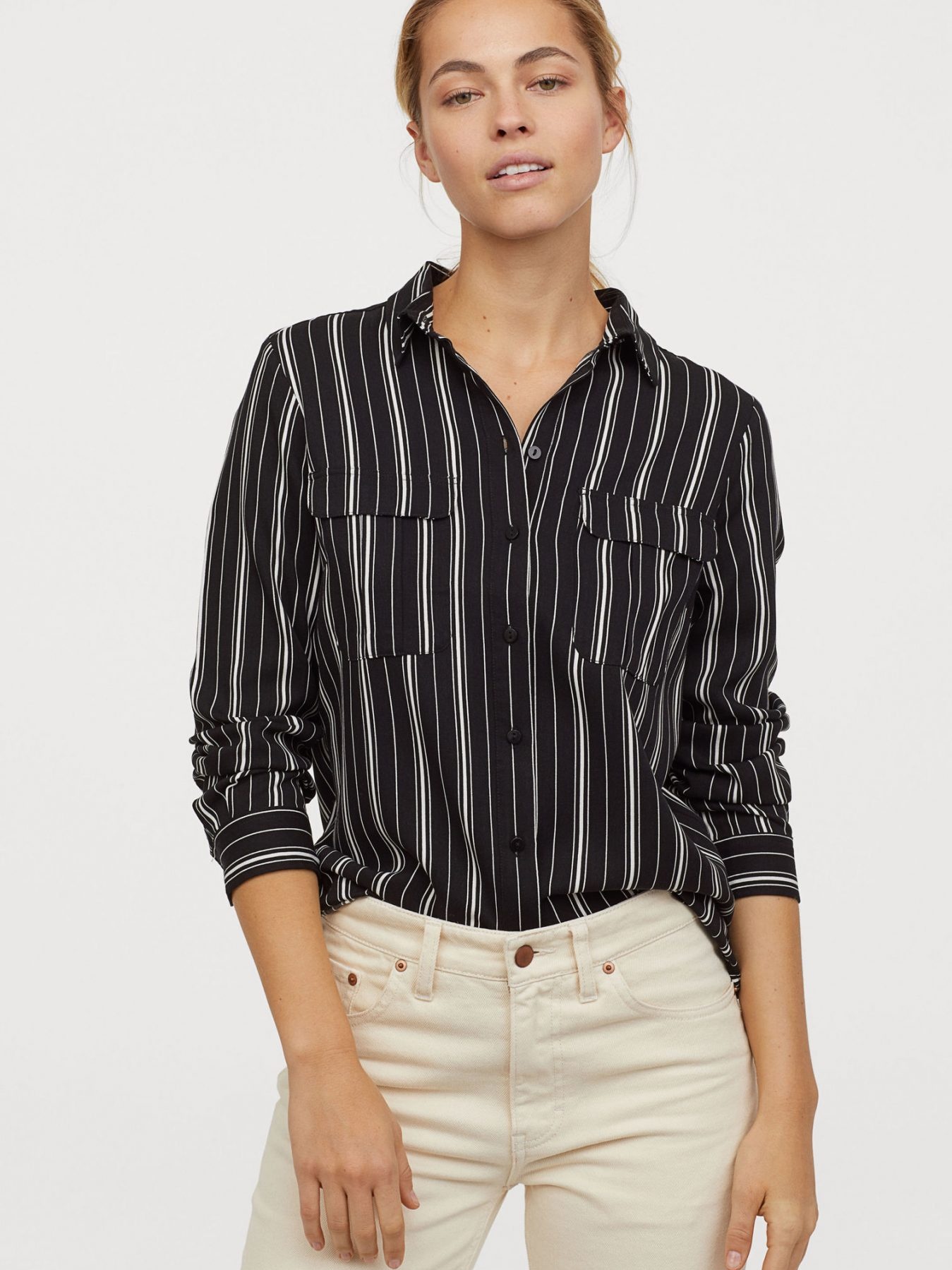

Рубашка H&M 707488b16 34 Черная