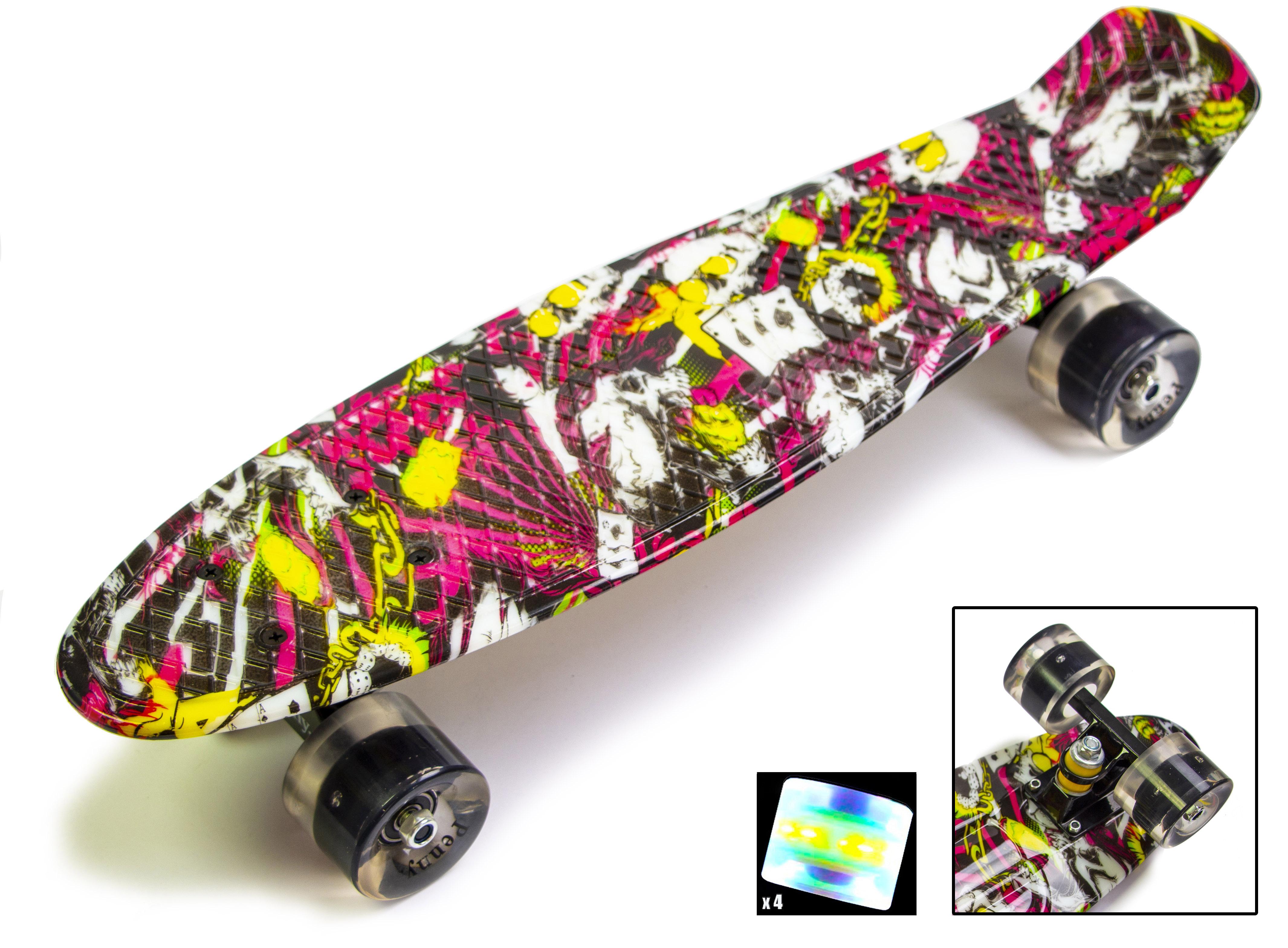 

Пенни Борд Penny Board "Deck" Светящиеся колеса