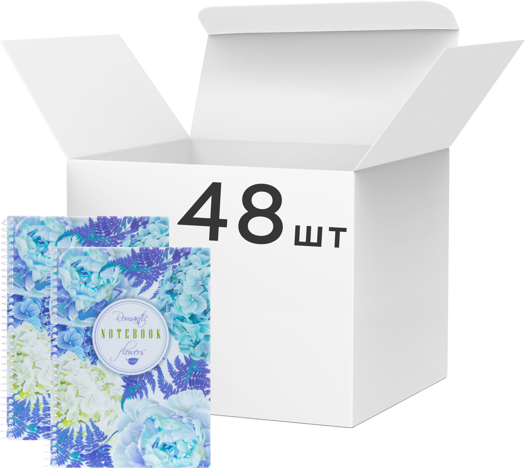 

Набор блокнотов Economix Spring Mood: Swan А5 в клетку 80 листов 48 шт (E21952-02)