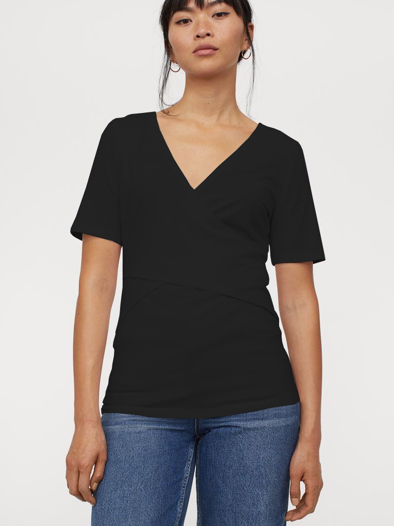 

Футболка для кормящих мам H&M 941658b16 M Черная