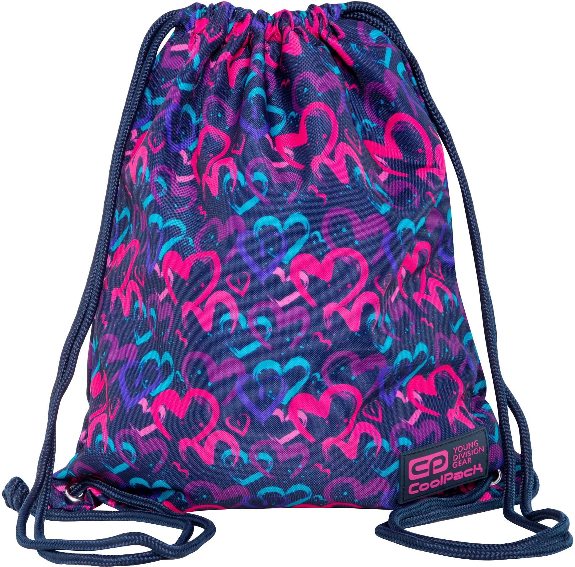 

Сумка для обуви CoolPack Solo Drawing Hearts 35.5 x 42.5 см для девочек (C72141)