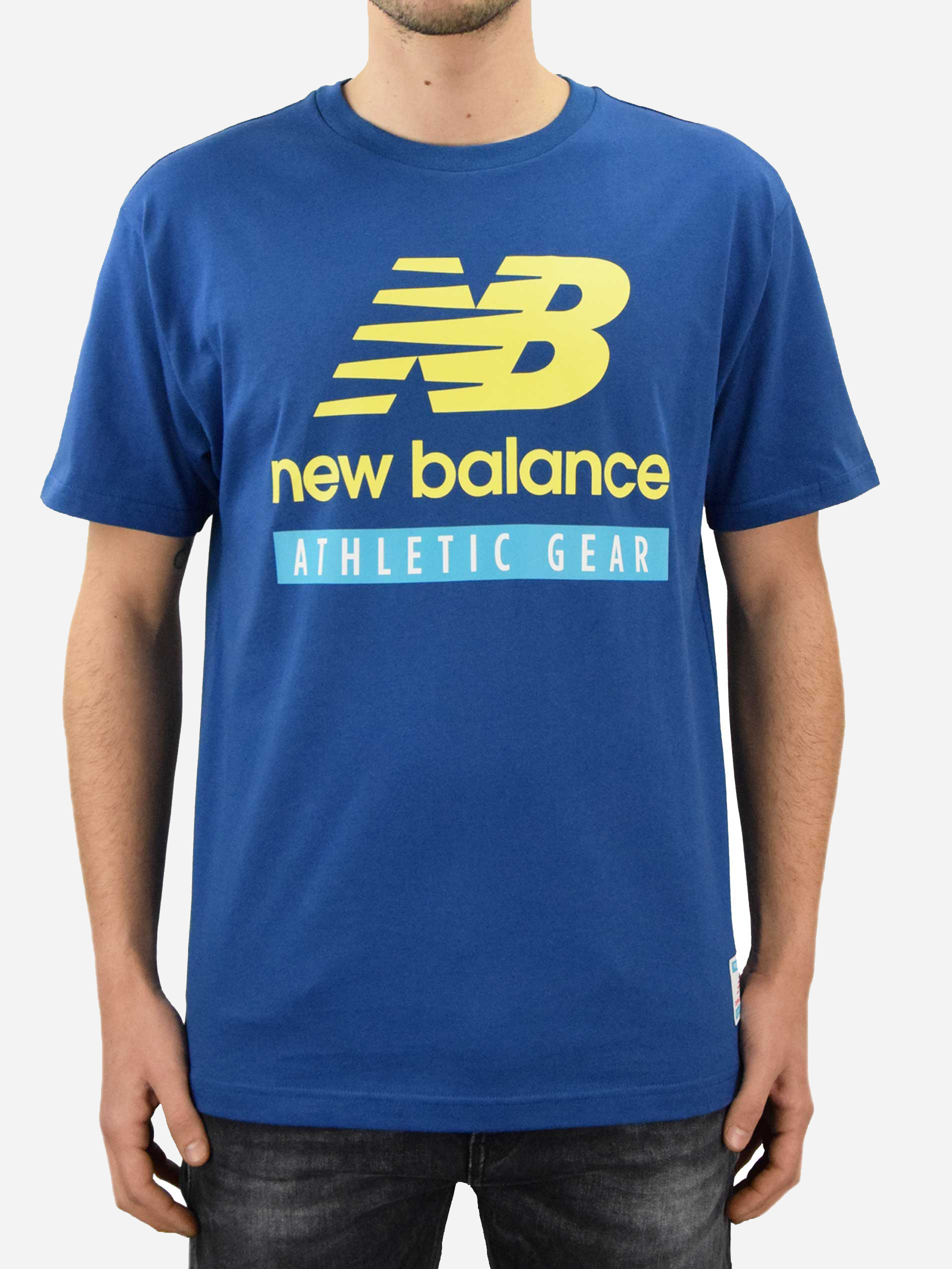Футболка New Balance Essentials Logo MT11517CNB XS Синя (194768637445 ...