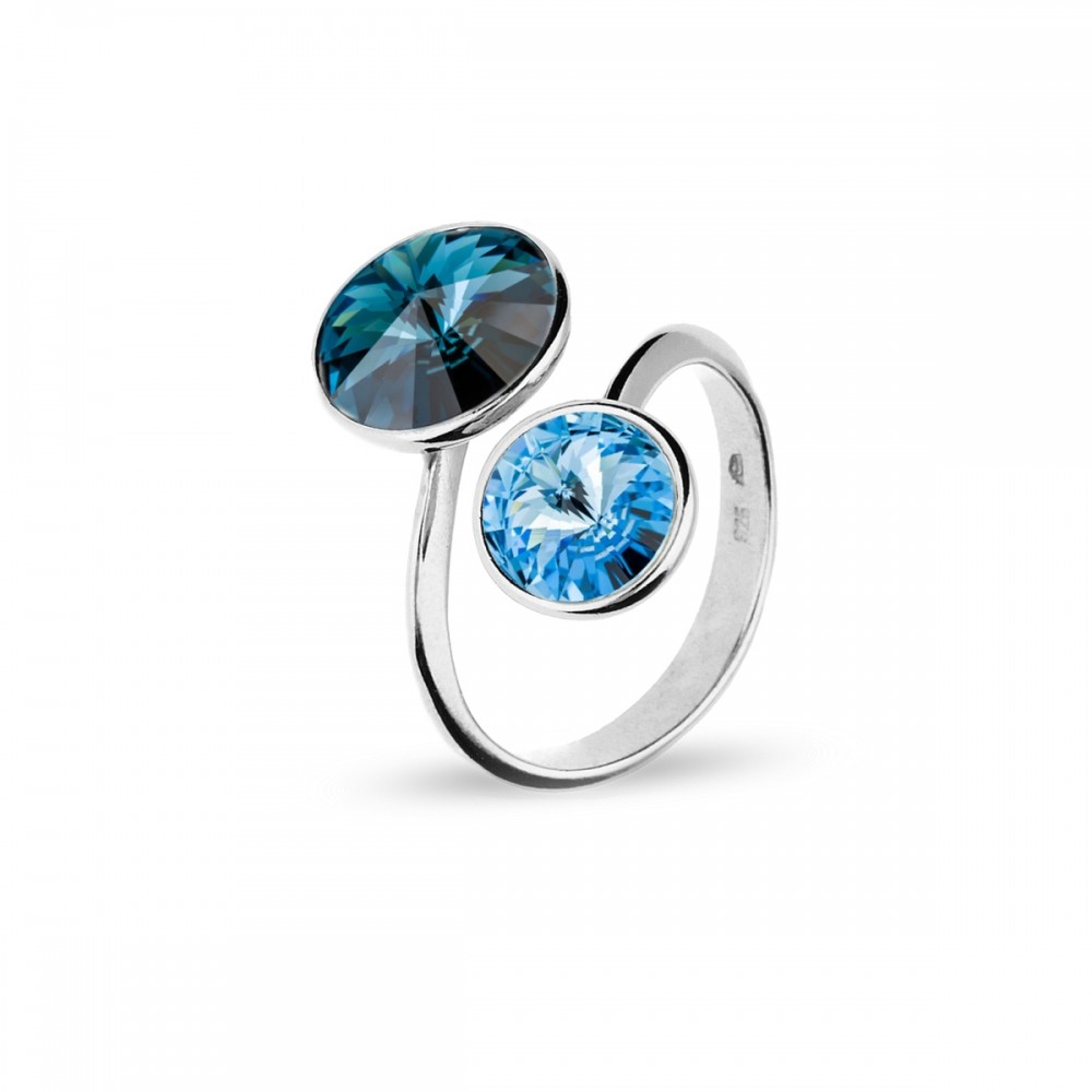 

Серебряное кольцо Spark со Swarovski Piruli PR1122MAQ