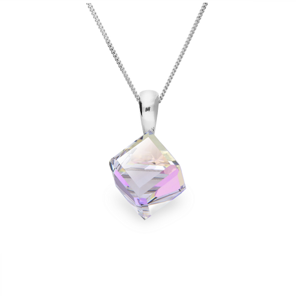

Серебряный кулон Spark со Swarovski Cube WJ48418VL