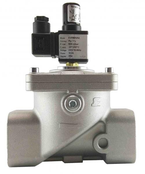 

Электромагнитный клапан ELEKTROGAS EVRMNA4 DN40 RP1-1 / 2 230VAC 600 mbar