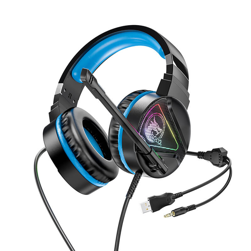 

Игровые наушники HOCO Drift Gaming headphones W104 black-blue
