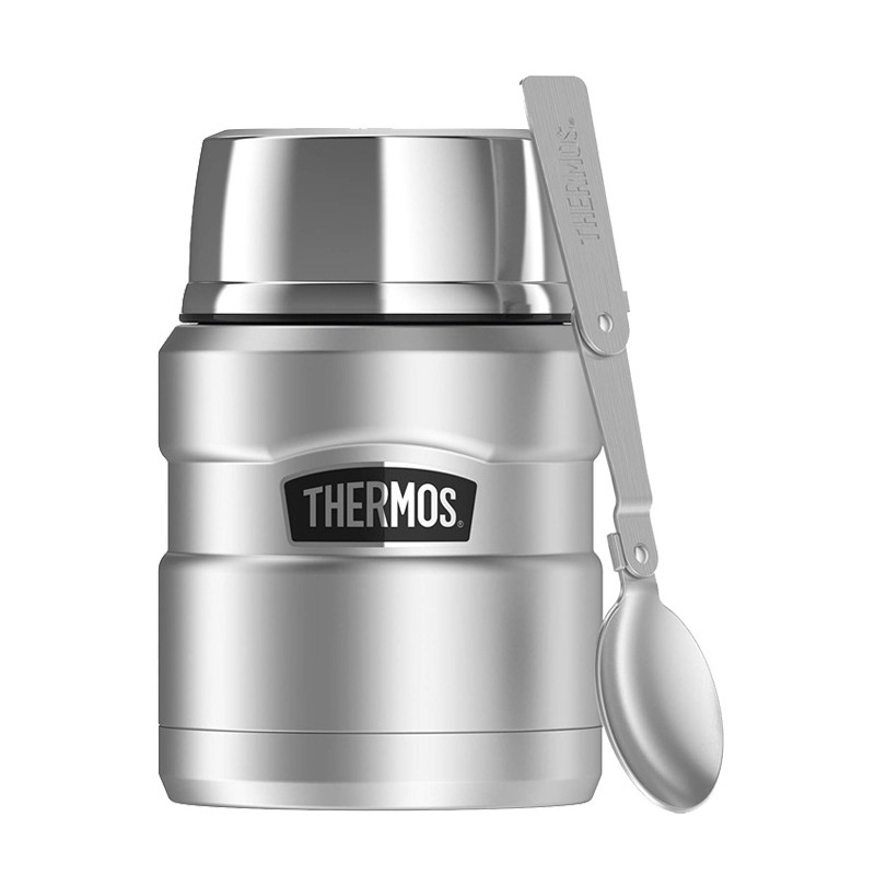 

Термос для еды Thermos с ложкой 470 мл Серебристый