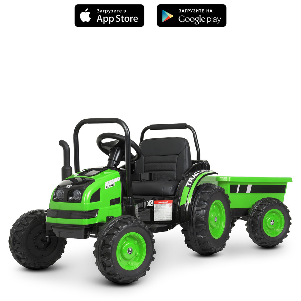 

Электромобиль Bambi Racer трактор с прицепом M 4419EBLR-5 Green (M 4419EBLR)