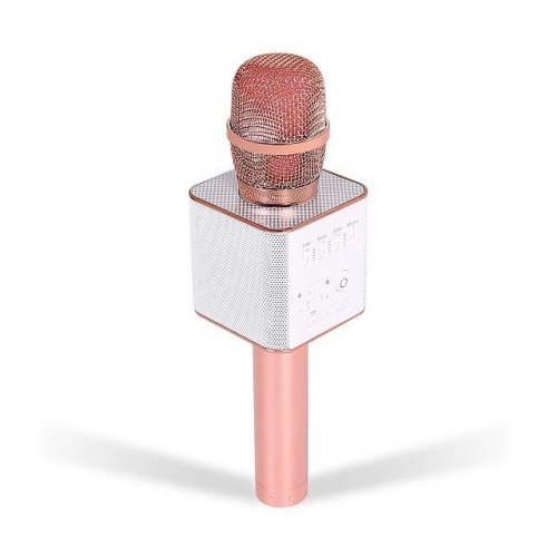 

Беспроводной микрофон караоке Kronos Q9 Bluetooth с чехлом Розовое Золото (od-1288)