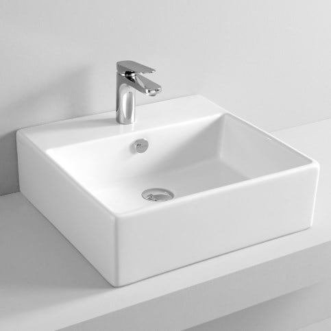 

Раковина накладная ArtCeram Quadro, white glossy (QUL002 01; 00)