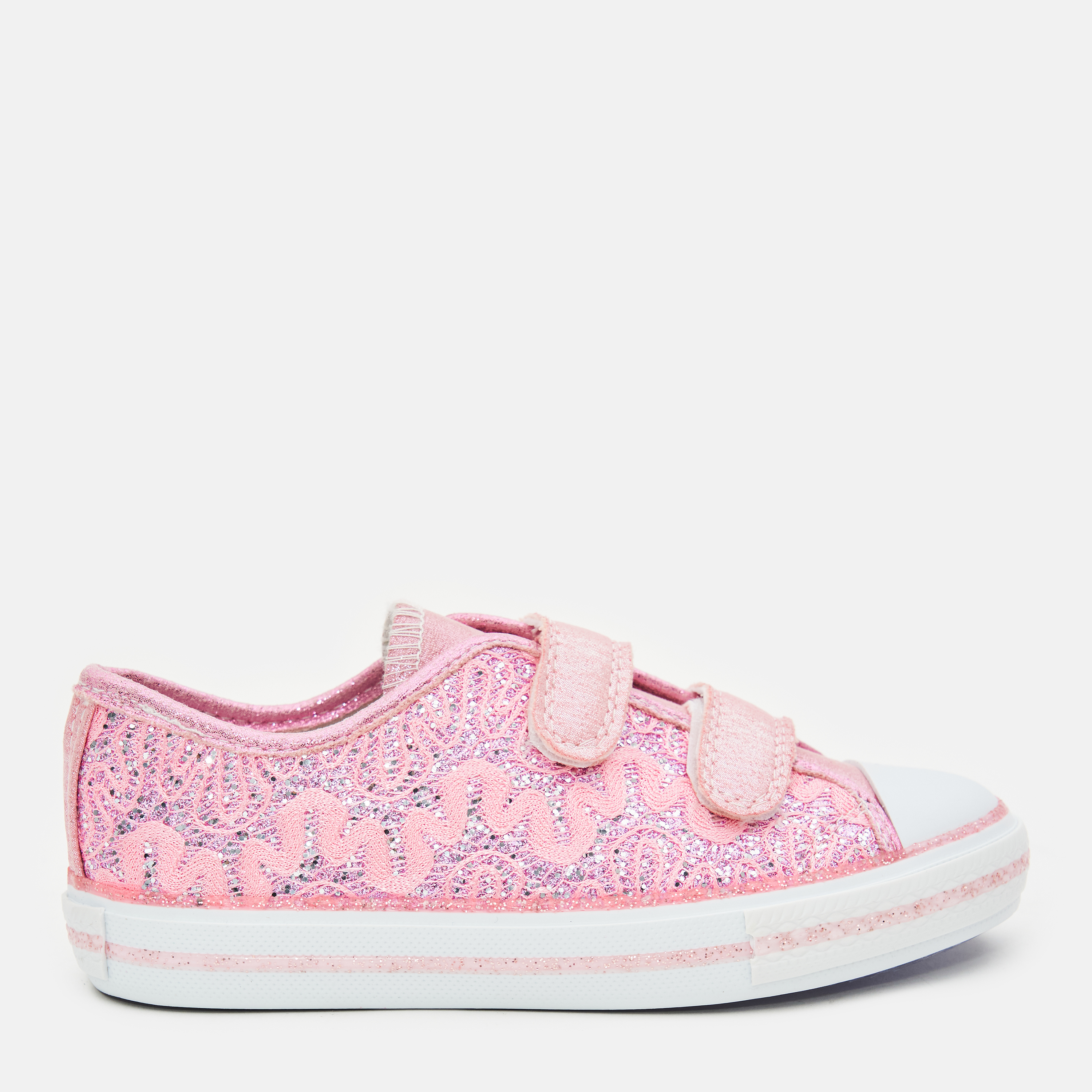 

Кеды детские VUVU KIDS Cloth- Pink. lace. sequined 3735 6 22 Розовые (8380001373522)