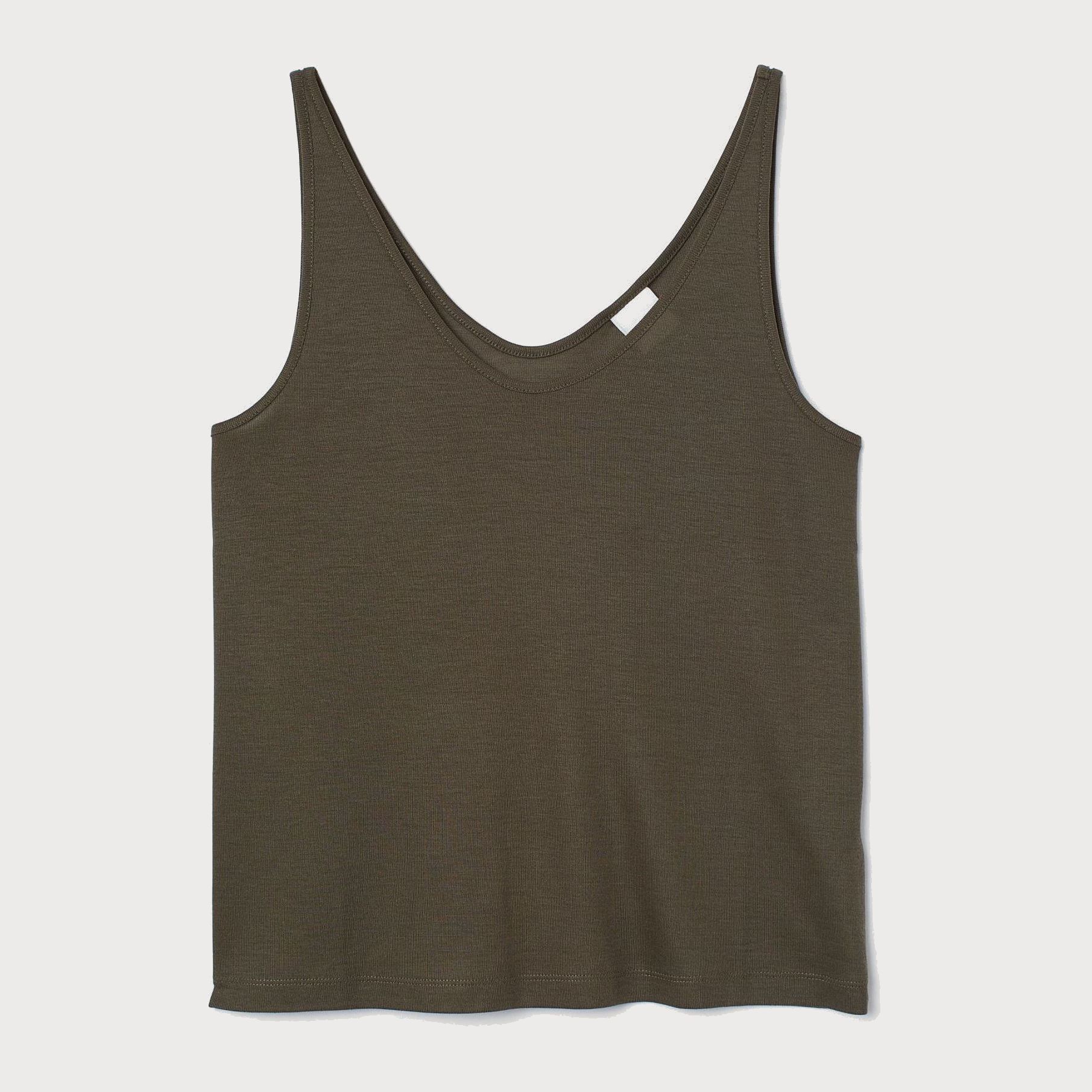 

Топ H&M 1807-7623920 XL Темно-зеленый