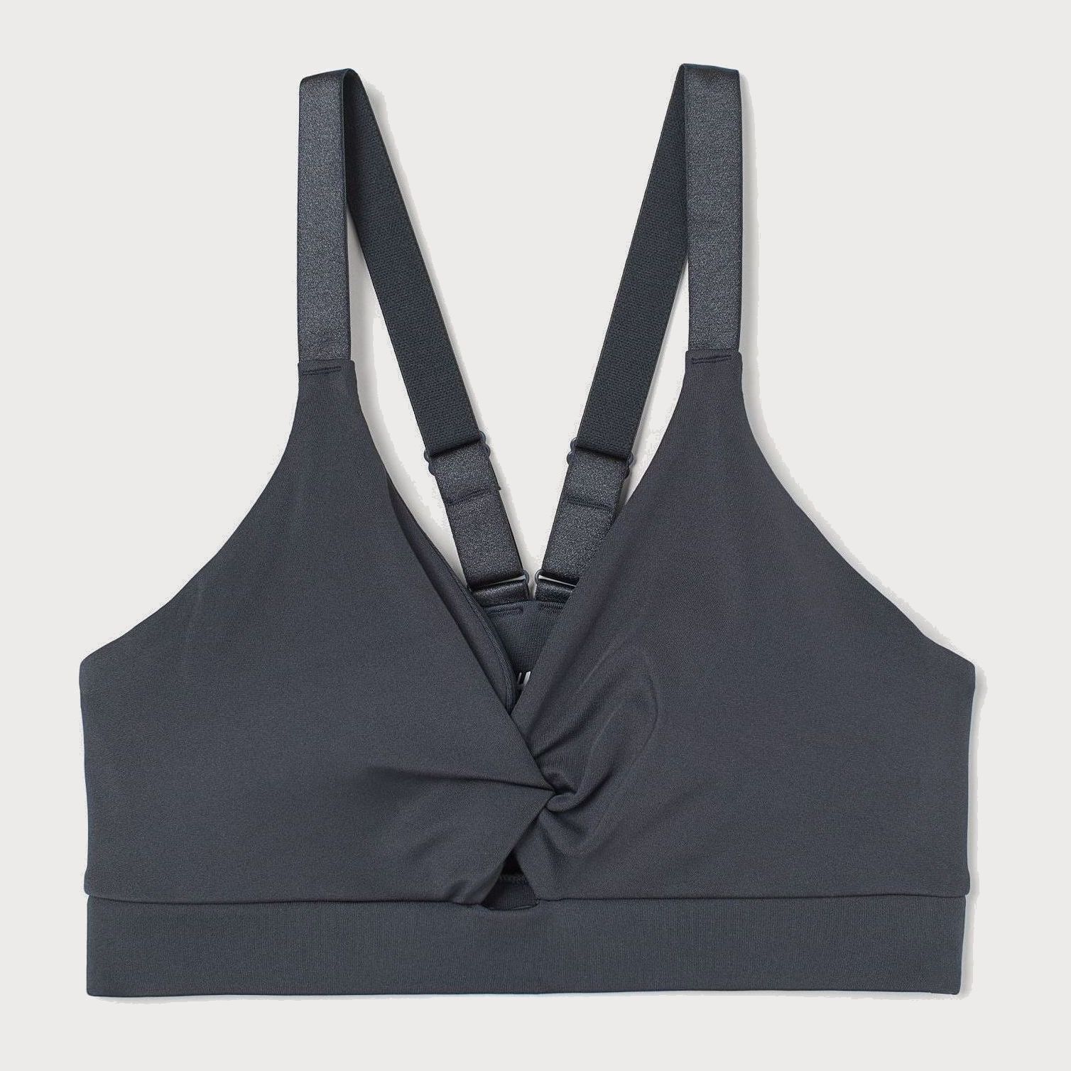 

Спортивный топ H&M 503-8622712 XS Темно-серый