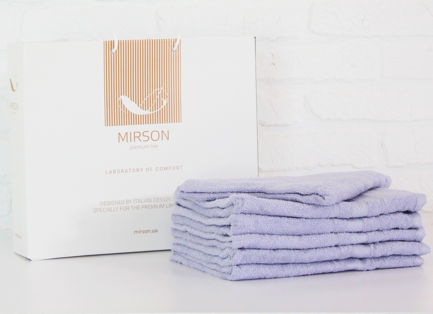 

Набор банных полотенец MirSon №5077 Elite SoftNess Lavender 70х140 6 шт