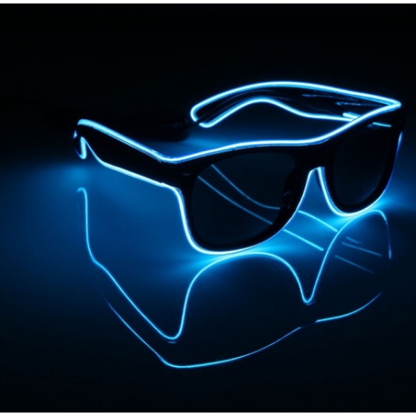 

Очки светодиодные солнцезащитные El Neon ray blue неоновые