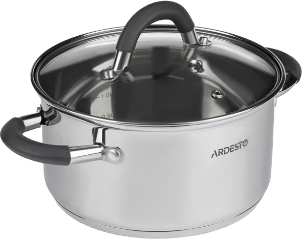 

Кастрюля Ardesto Gemini Salerno стеклянная крышка 2.5 л