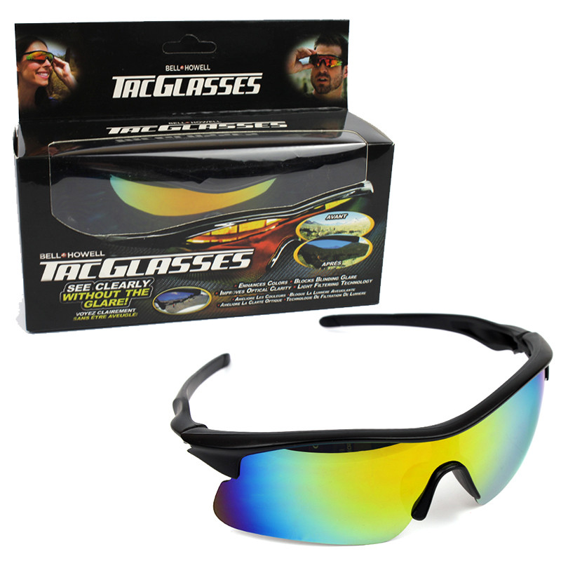 

Очки солнцезащитные тактические поляризованные антибликовые TAG GLASSES для водителей разноцветные и чехол