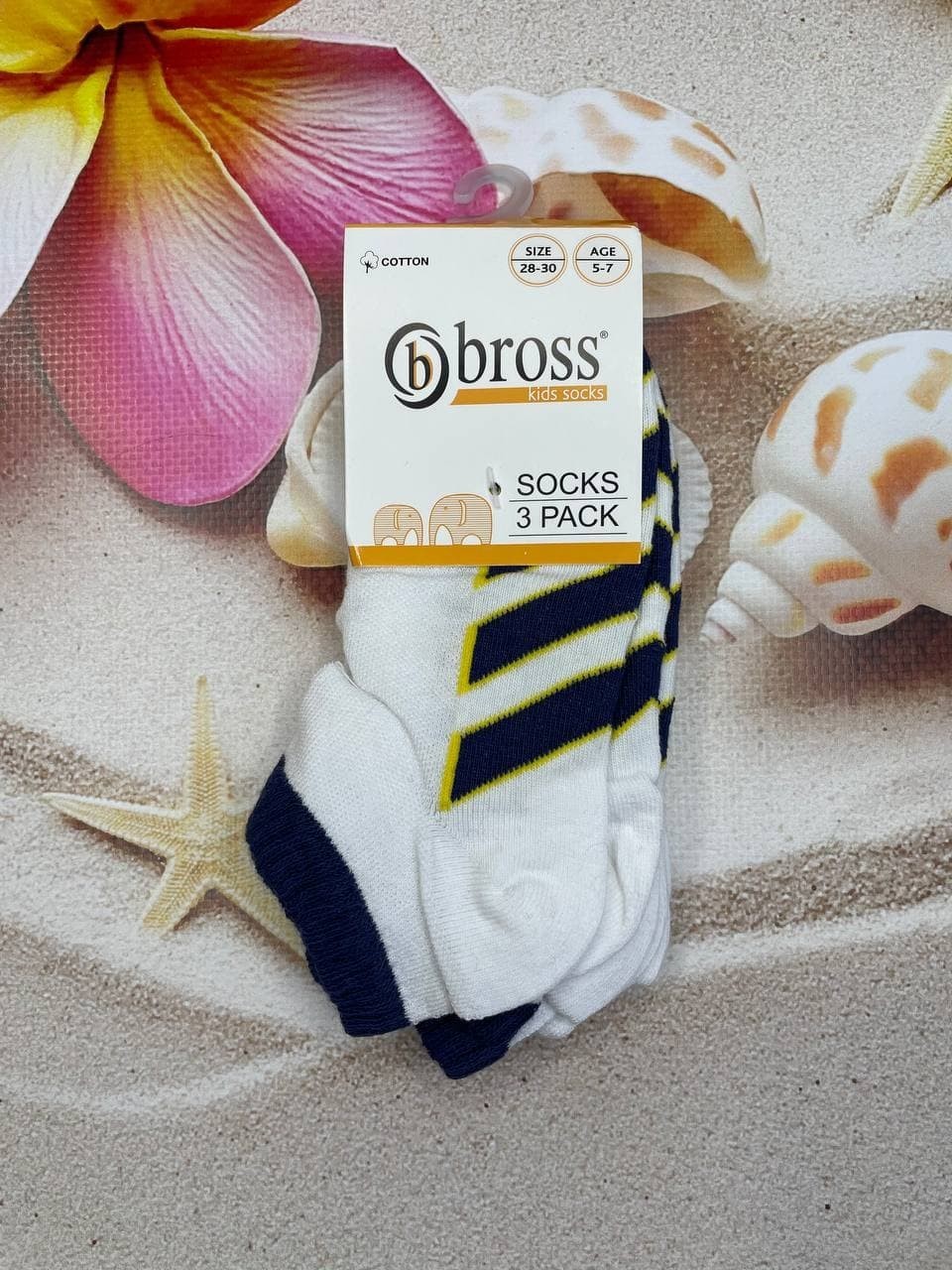 

Носки детские Bross 18-20р Белые с черным