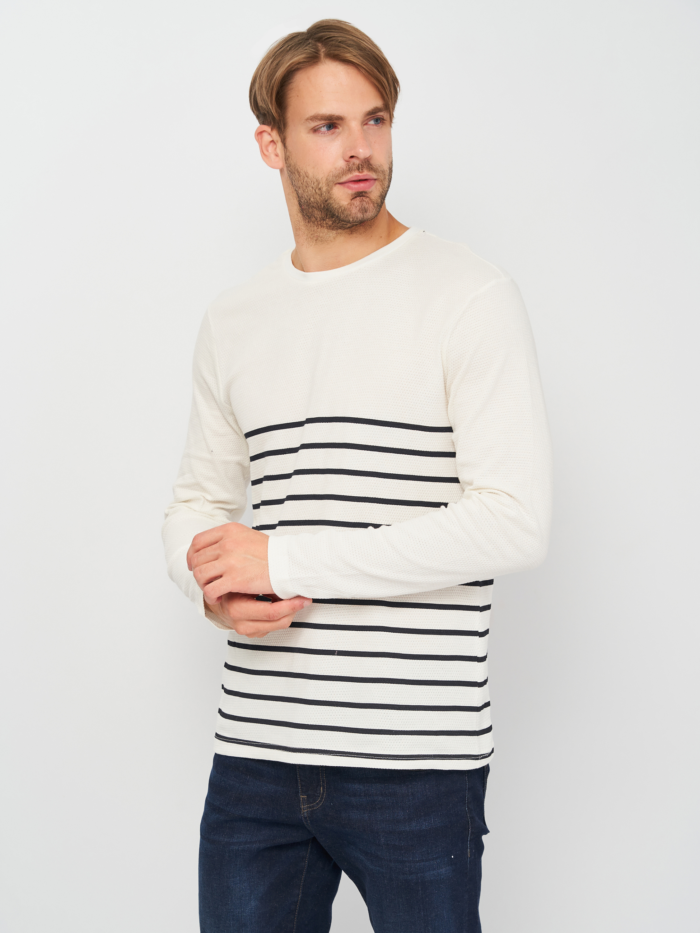 

Лонгслив Koton 0YAM91290LK-01L S White Stripe