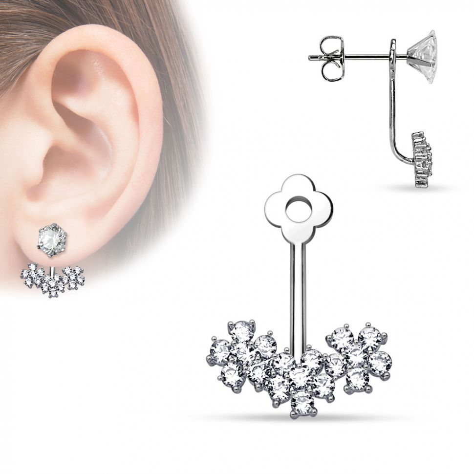 

Подвеска для сережек Spikes ED-05-C с фианитами