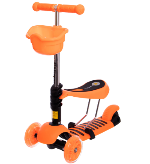 

Самокат Micro Mini с сиденьем 3 в 1 оранжевый C-0332