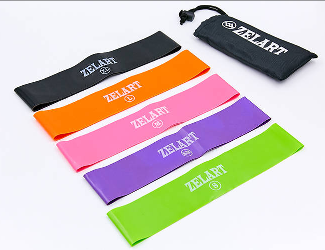 

Фитнес резинки набор 5 шт ZELART LOOP BANDS