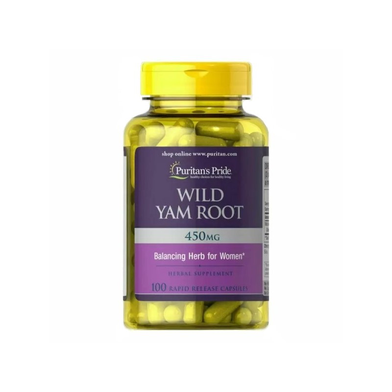

Натуральные добавки Puritan's Pride Wild Yam Root 450мг (100 капсул)