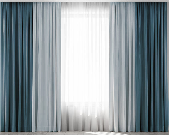 

Комплект штор "Два цвета" Lux Portiery Микровелюр Бирюзовый с Светло-бирюзовым 250 Х 280 - 2 шт (TDC 23187)