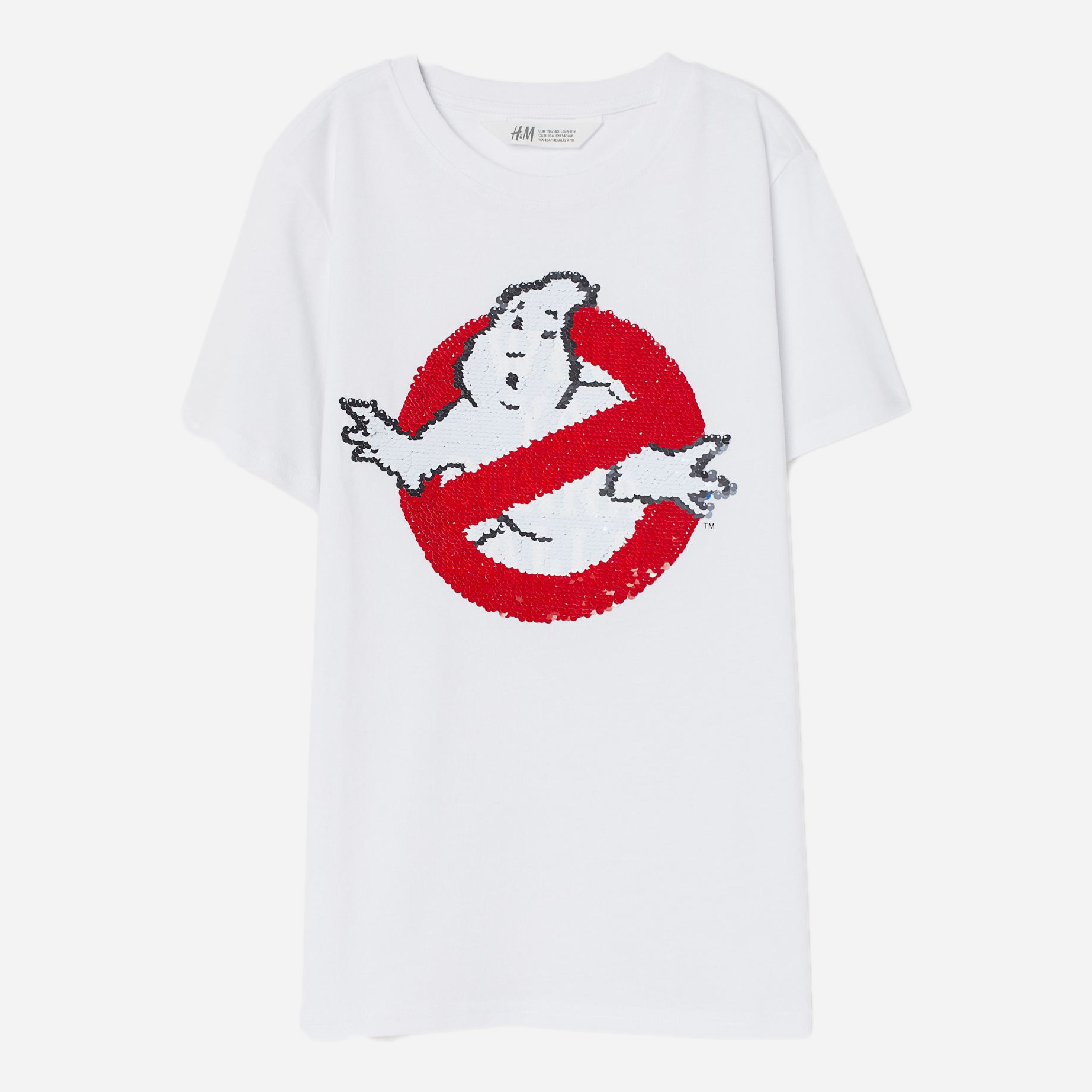 

Футболка H&M 1407-7690990 146-152 см Белый/Принт