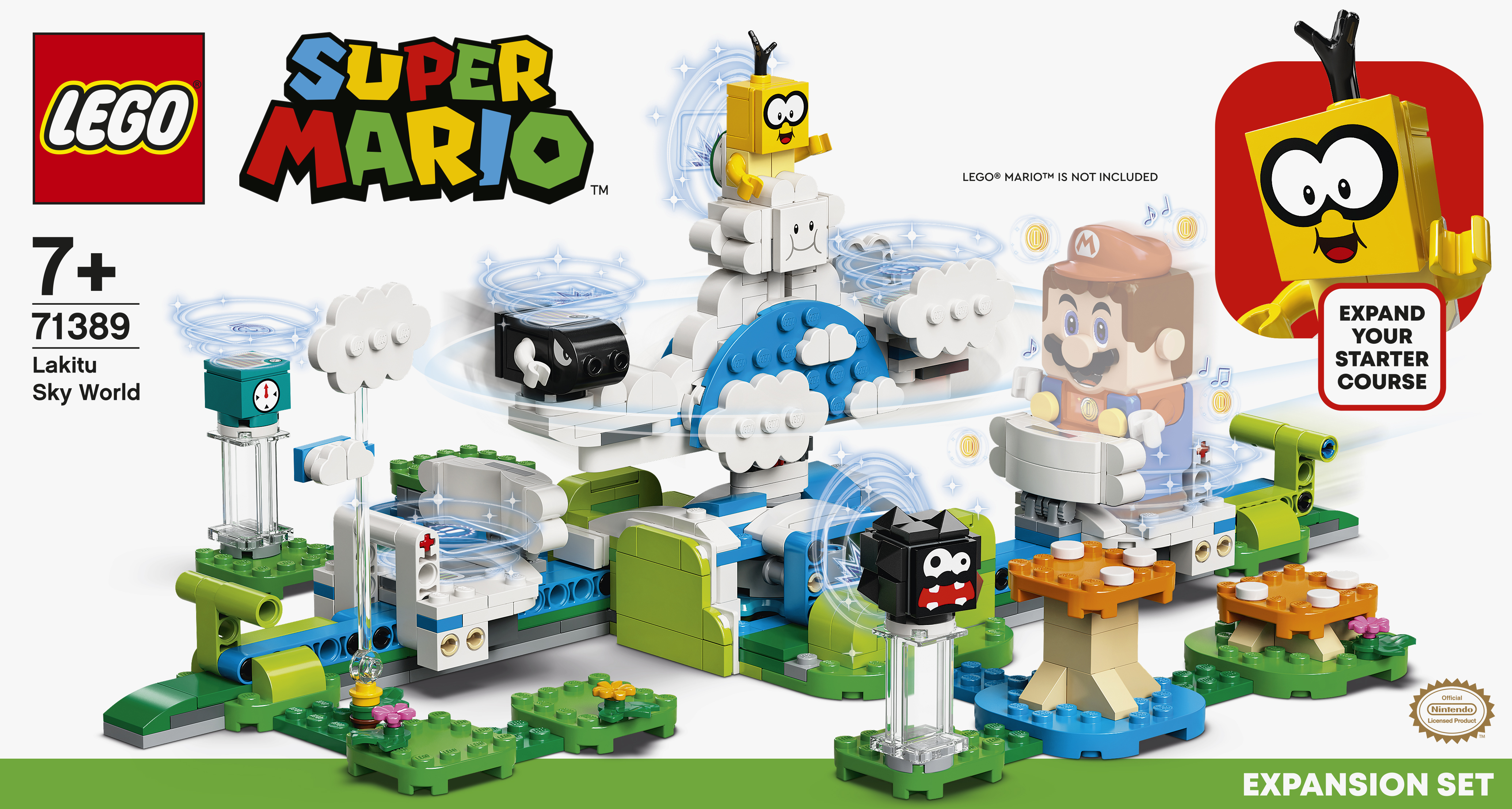 

Конструктор LEGO Super Mario Дополнительный набор «Небесный мир лакиту» 484 детали (71389)