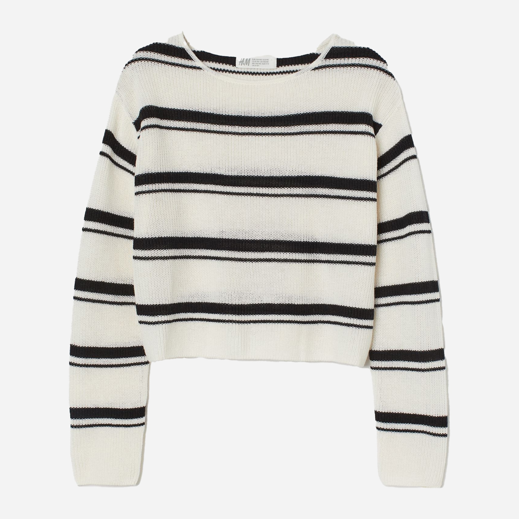 

Джемпер H&M 1807-8631163 146-152 см Бело-черный/Полоска (hm09966899558)