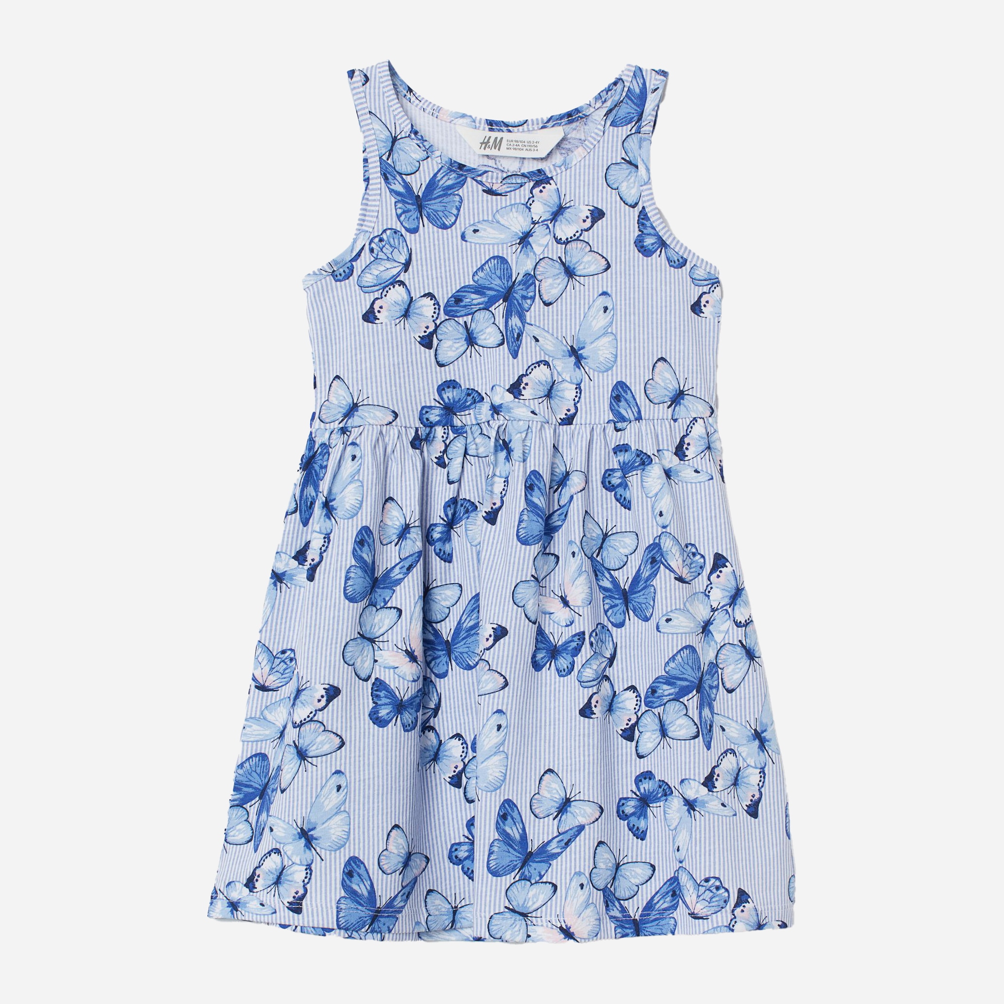 

Платье H&M 6909509 92 см Бело-синий/Бабочки