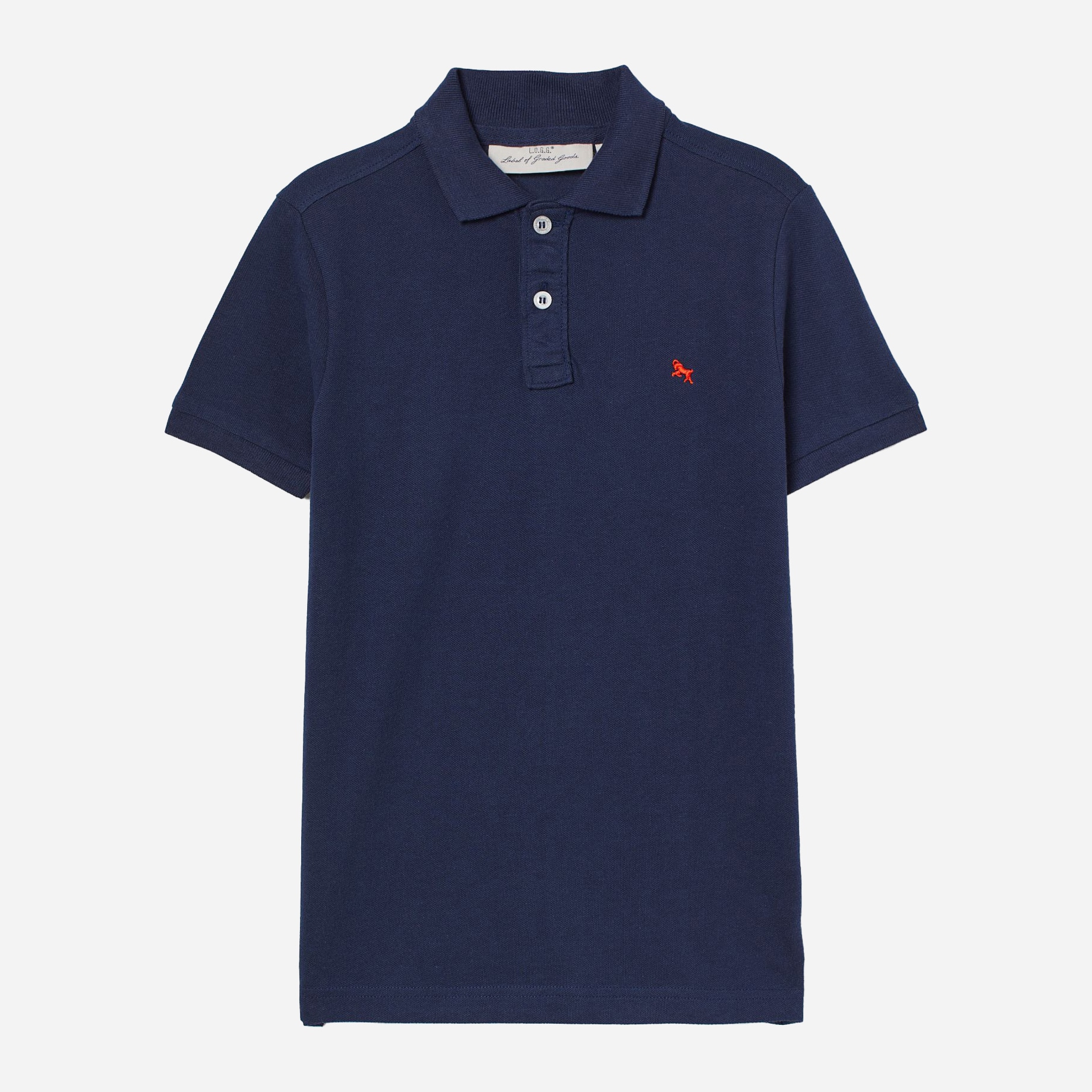 

Поло H&M 905-8199101 170 см Темно-синее