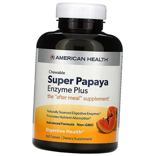 

Super Papaya Enzyme American Health 360таб (69471002)