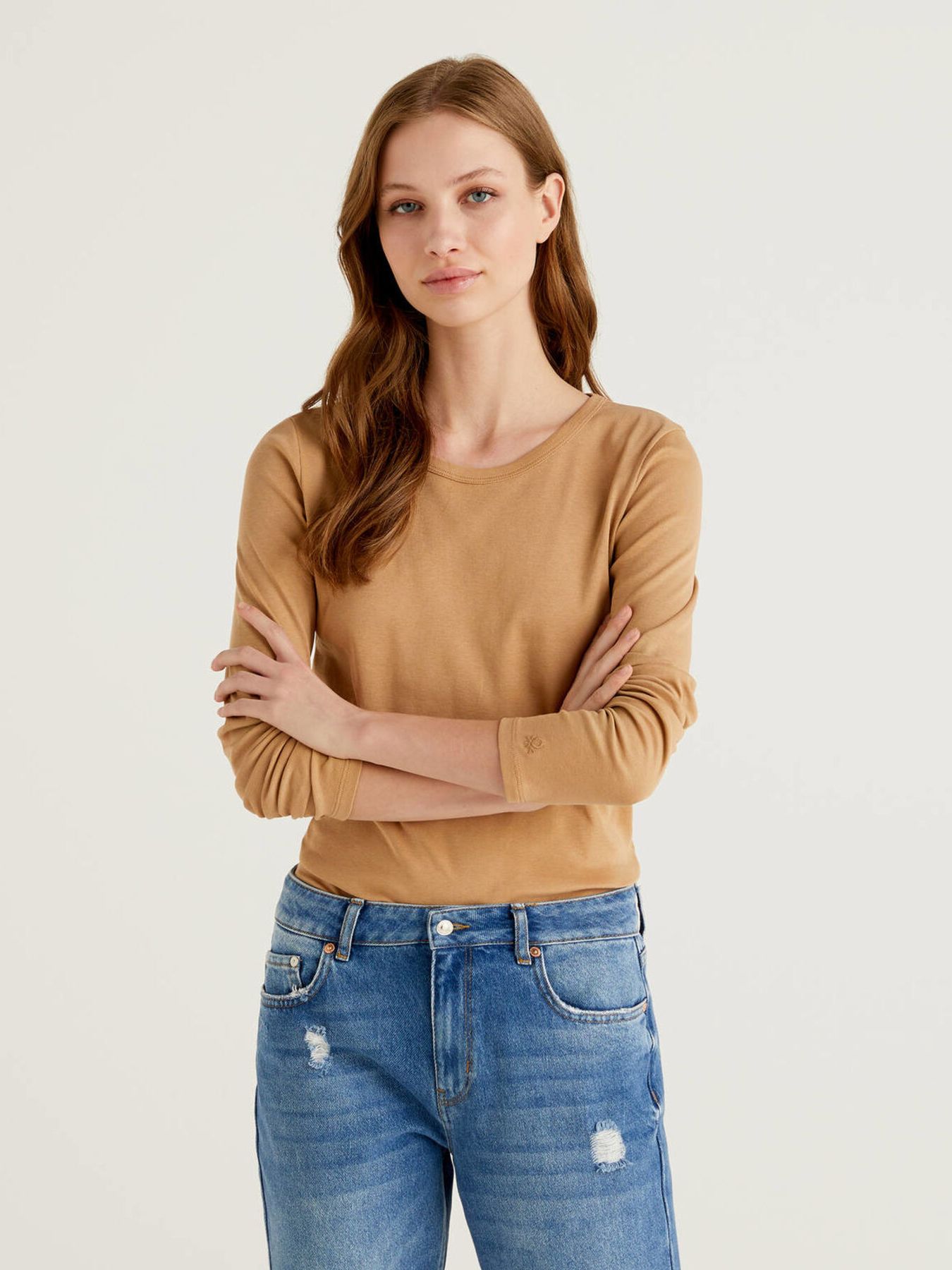 

Лонгслив United Colors of Benetton 3GA2E16F9-193, Лонгслив United Colors of Benetton 3GA2E16F9-193 L