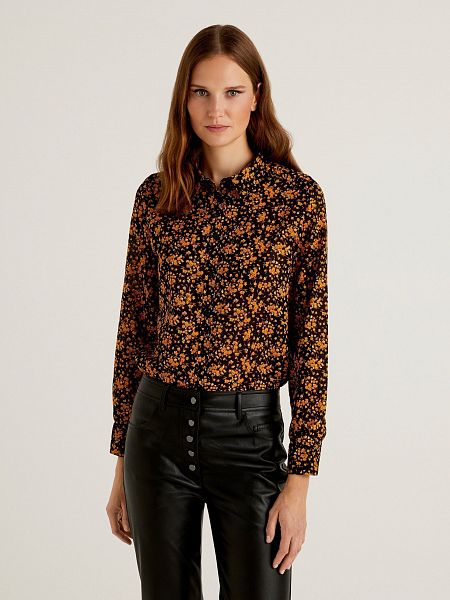 

Рубашка United Colors of Benetton 5OA95Q8U4-74G, Рубашка United Colors of Benetton 5OA95Q8U4-74G M