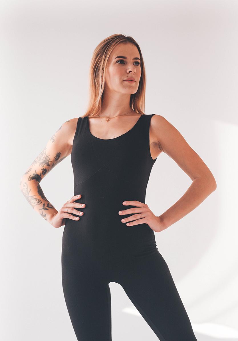 

Комбинезон из хлопка для йоги и фитнесса Neko Base Black S Черный