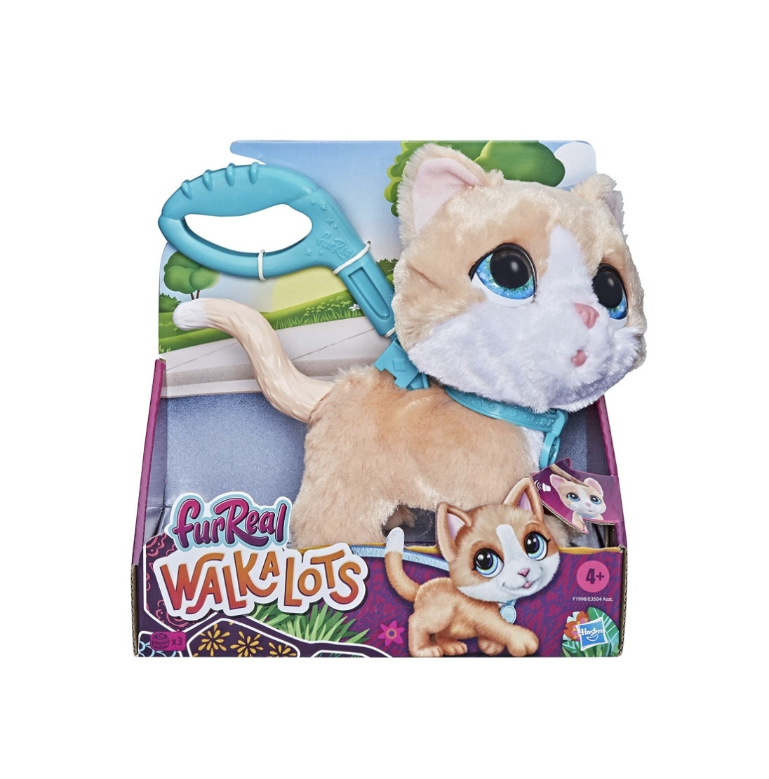 

Интерактивная игрушка Hasbro бежевый котенок Фурреал Хасбро FurReal Walkalots Big Wags Interactive Kitty Toy Fun Pet