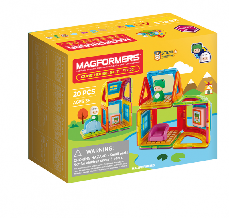 

Магнитный конструктор Magformers Дом лягушонка, 20 эл. (705019)