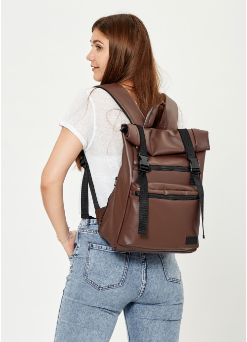 

Рюкзак ролл Sambag унисекс RollTop LTT шоколадный